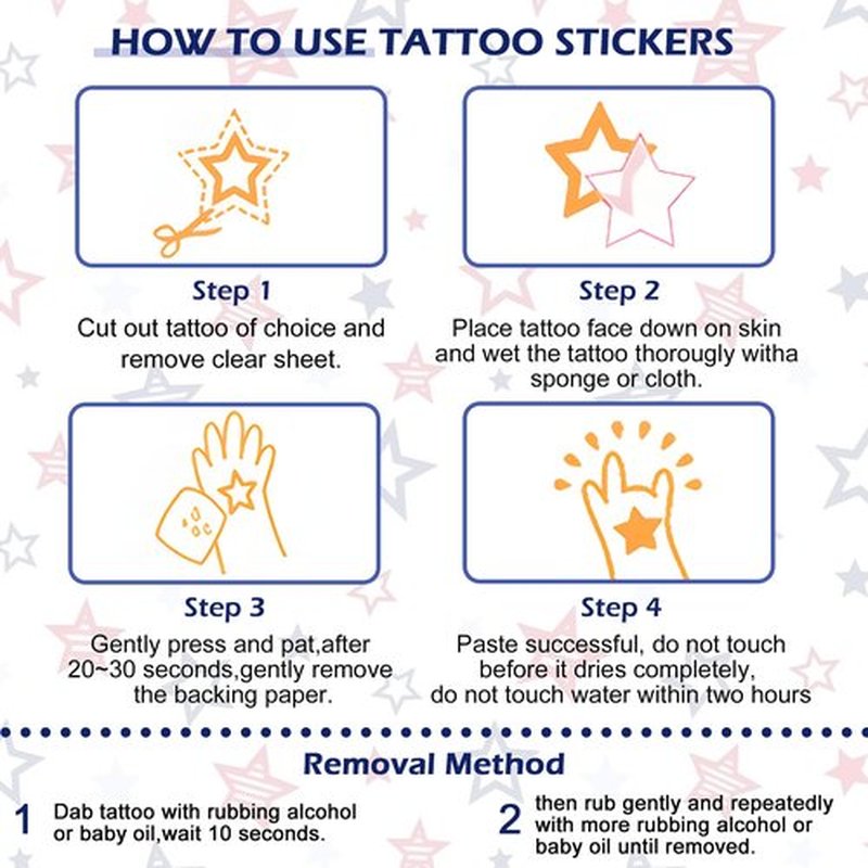 90 Pcs American Traditional Temporary Tattoos - Perfect for Independence Day Celebrations, Adults and Kids Alike, Labor Day Decorations (Classic)