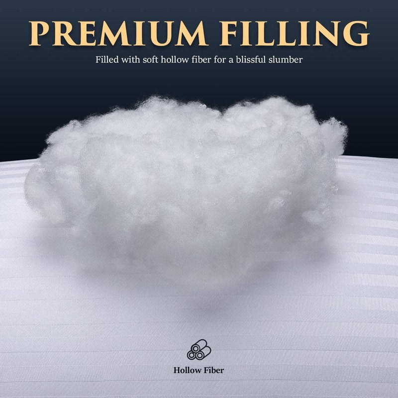 COZSINOOR Queen Size Bed Pillows for Sleeping - Hotel Quality Cooling Microfiber Set of 2 | Skin-Friendly Comfort