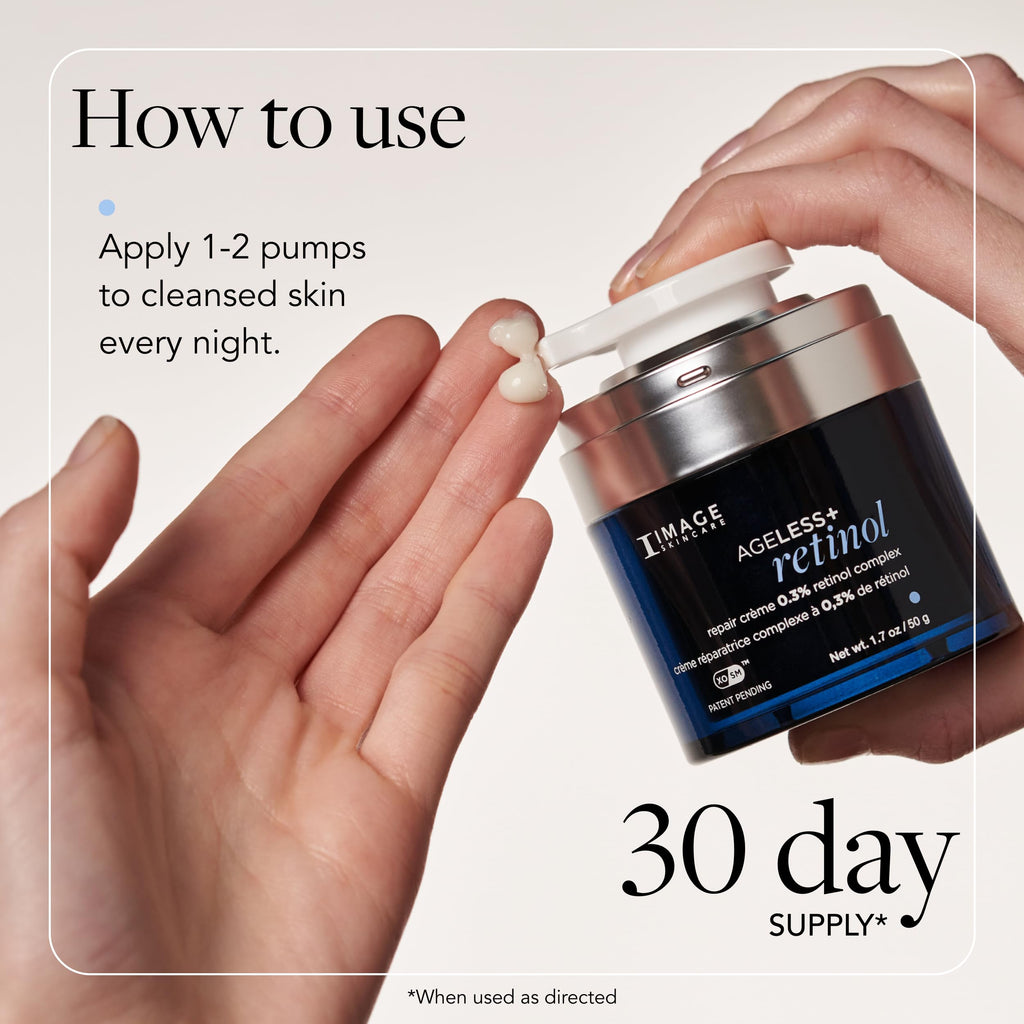 IMAGE Skincare, AGELESS+ retinol repair crème 0.3% retinol complex, 1.7 oz