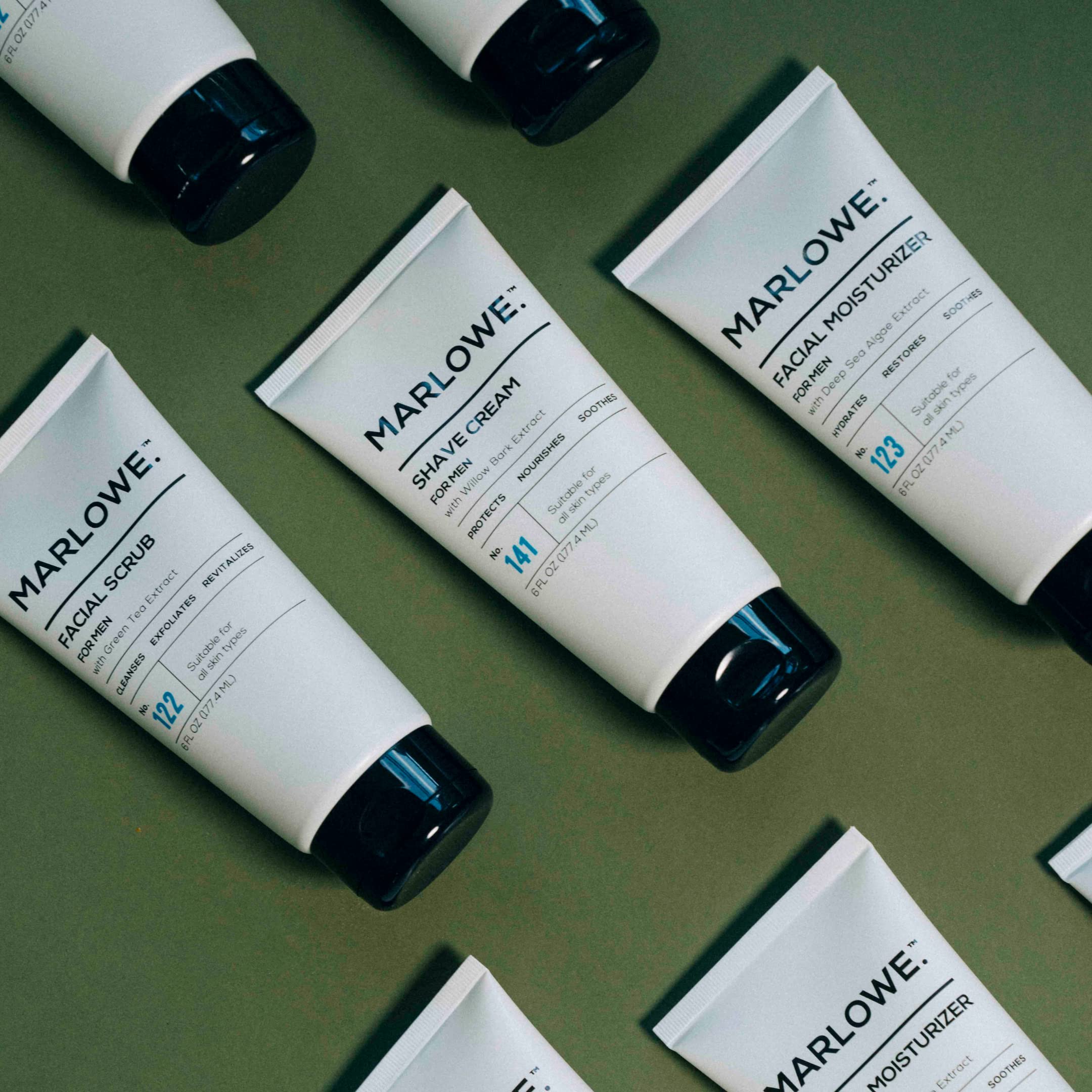MARLOWE. No. 142 Men's Shave Gel 6 Oz | Protects Skin from Irritation & Razor Burn | Hydrates & Lubricates Better than Foam | Sensitive Skin Approved