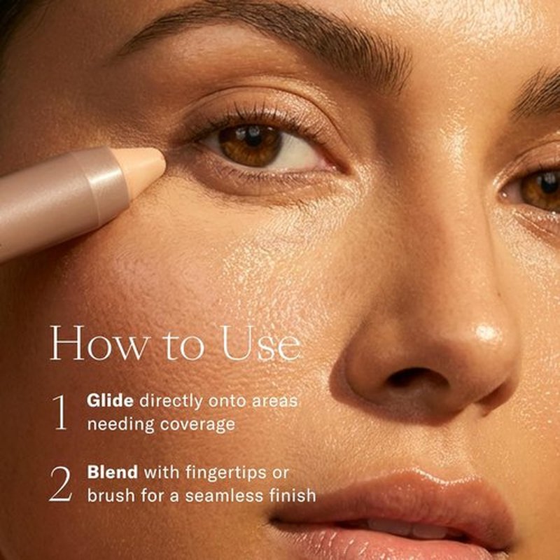 Josie Maran Argan Cream Concealer Crayon - Hydrating Under Eye & Blemish Concealer - Dark 1 (0.1 oz)