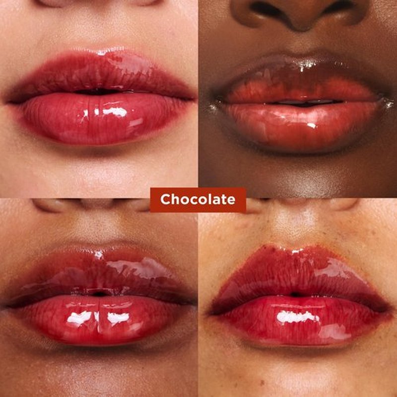 Clarins Water Lip Stain, 13 Nude Water and Lip Oil, 09 Chocolate Bundle | Buildable, Matte Finish Lip Stain | Sheer, High Shine Finish Lip Oil