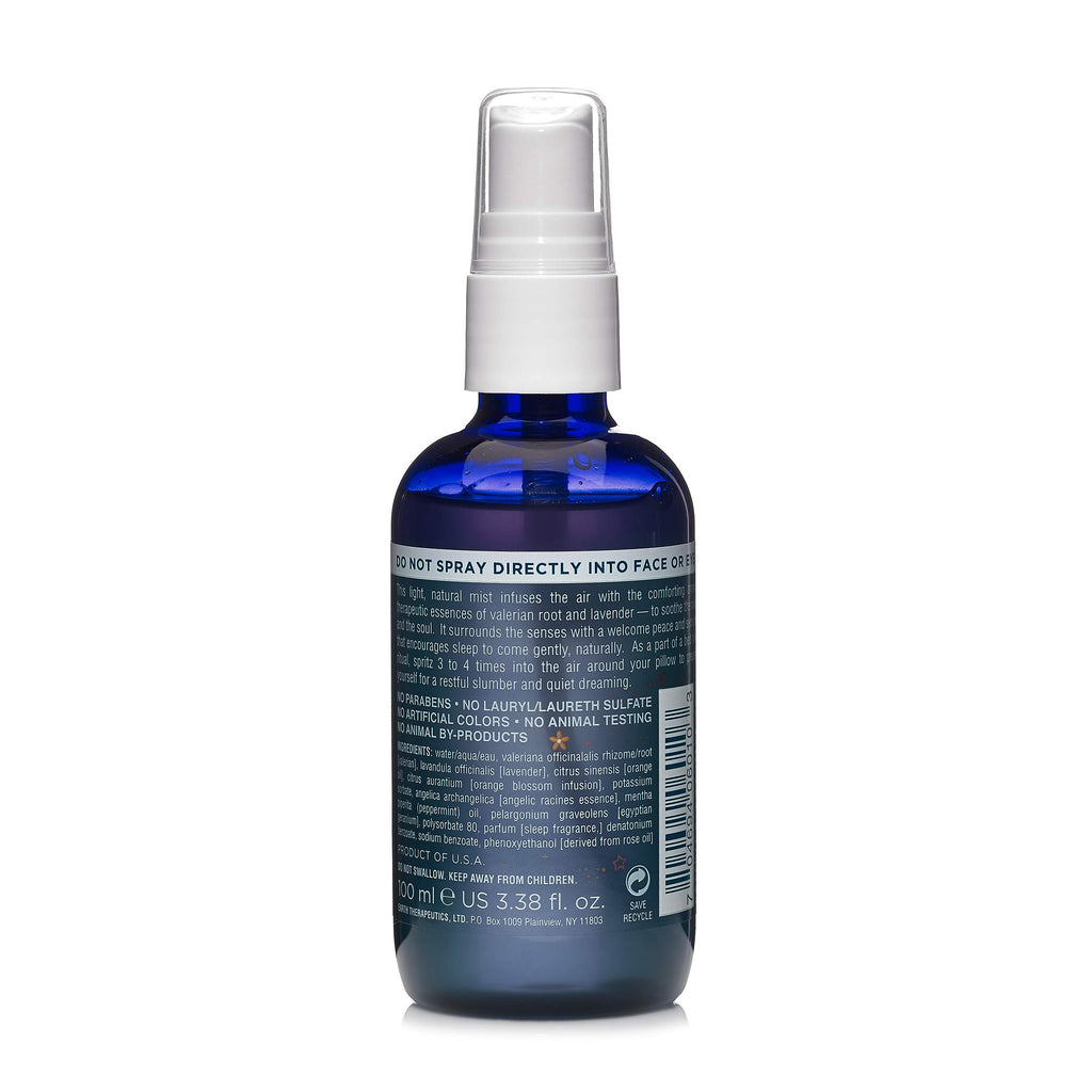 Earth Therapeutics Elixir of Dreams Pillow Mist – Natural Mist with Therapeutic Essences of Valerian Root & Lavender – Natural Relaxation Aid