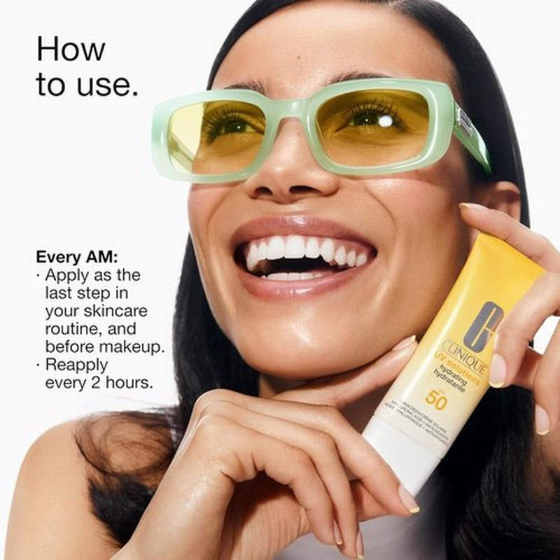Clinique UV Solutions Sunscreen SPF 50 - Broad Spectrum Protection with Antioxidants | Mattifying & Hydrating | 1.3 Fl Oz