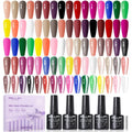 Gellen 24pcs Gel Nail Polish Set, 20 Gel Polish Colors with Base Coat and Glossy Matte Cateye Top Coat, HEMA TMPTA TPO 3-Free Red Pink Green White UV Cured Soak Off Salon Nail Kit, Gift for Women Girl