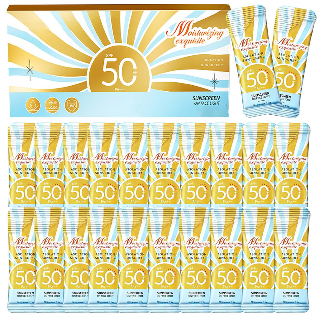 30 PCS Mini Sunscreen Bulk, SPF 50 Travel Size Sunscreen for Face and Body, Mini Travel Sunscreen Lotion, Vacation Essentials,Outdoor Sports & Party Favors, Lightweight and Non-Greasy