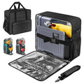 BOHEMIABY 2025Thermal Slushie Machine Carrying Bag, Large Portable Slushie Carrying Case for Ninjaa Fs301 & Fs300, Large Opening Design, Thick Padding, Removable Shoulder Strap, Accessory Bag (Black)