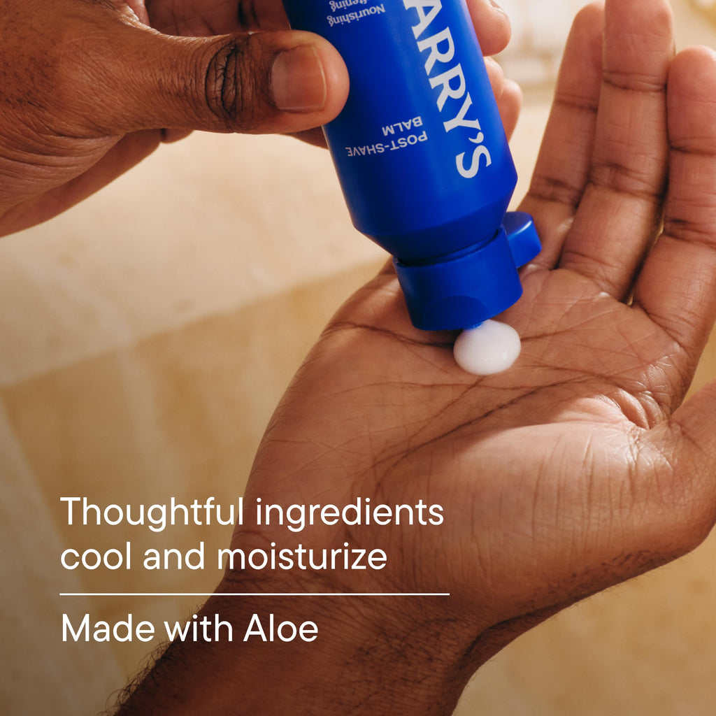 Harry's Post-Shave Balm for Men with Aloe - 3.4 fl oz - Calms and Soothes Skin After Shaving,(Pack of 4)