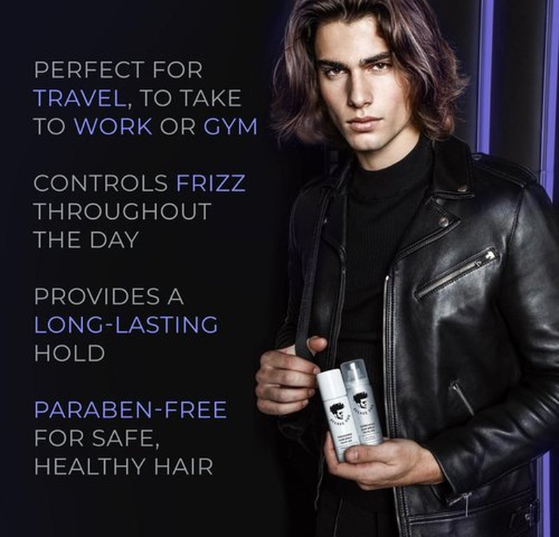 Avenue Man Super Hold Hairspray for Men - Travel Size Men Hair Spray for Long-Lasting Control - Shapes, Lifts & Holds Hair - Mens Hair Spray Extra Hold for Effortless All-Day Control - 1.76 oz