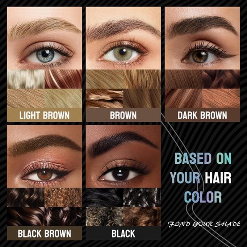 3PCS Microblading Eyebrow Pen Set, 2-in-1 Waterproof Eyebrow Pencil with Dual-Ended 2-Fork-Tips and Precision Brush, 3 Shades (Brown/Light Brown/Dark Brown)