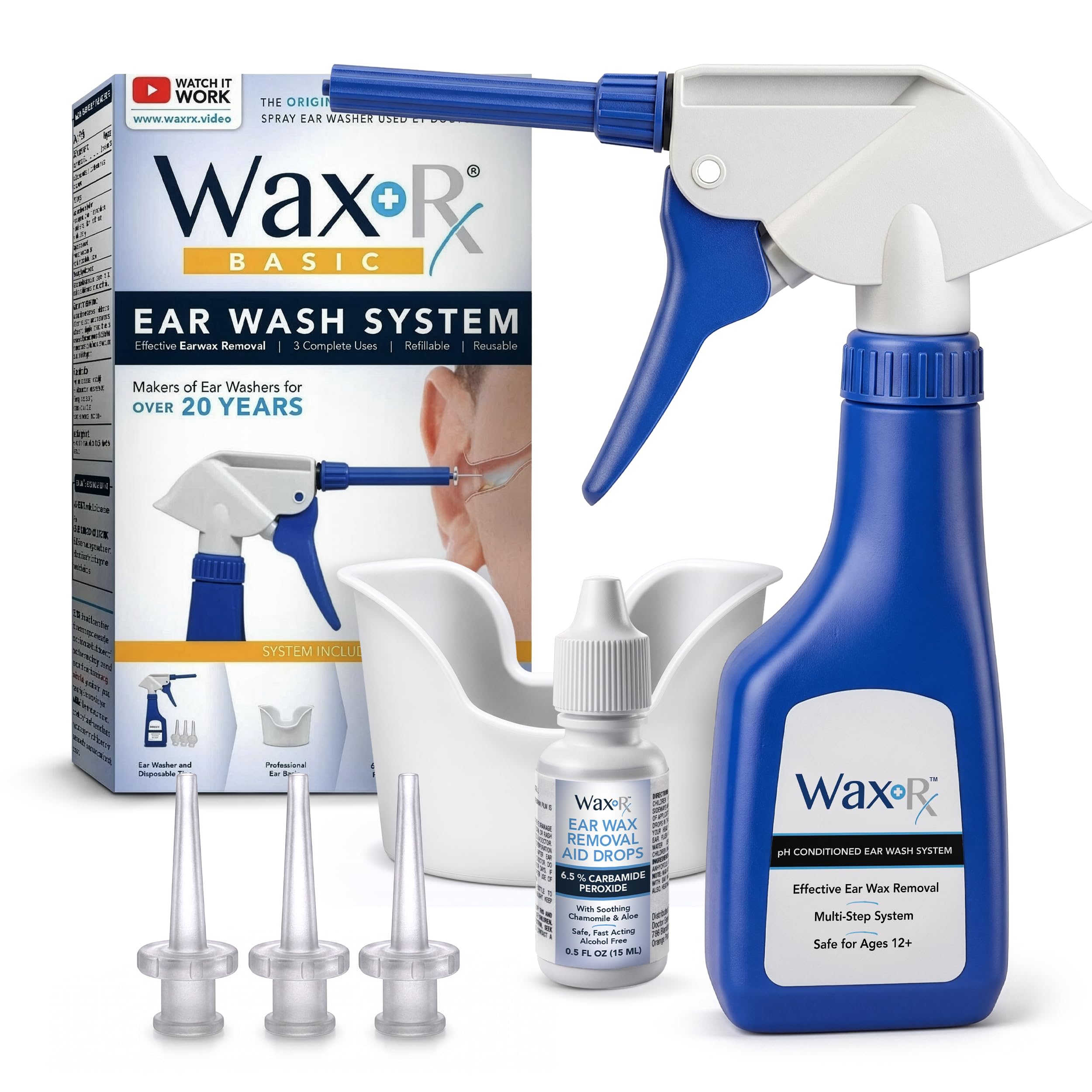 Doctor Easy Wax-Rx Ph Conditioned Ear Wash System, 15.2 Ounce