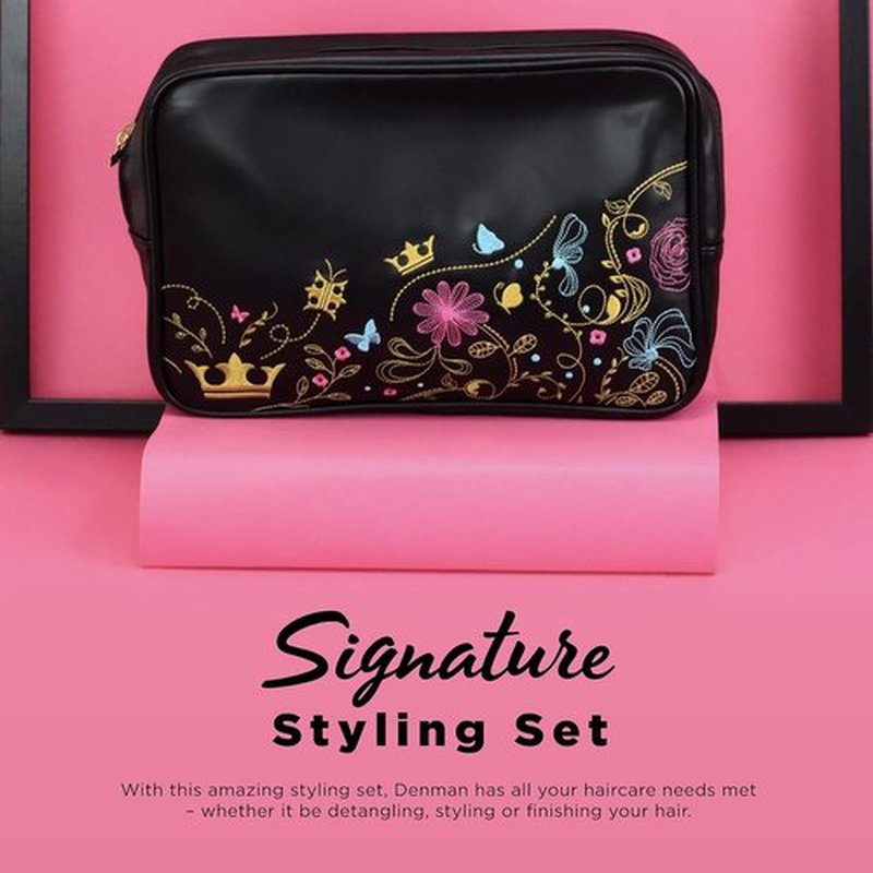 Denman Signature Styling Set - Ultimate Hair Brush Gift Set for Detangling & Smoothing Hair