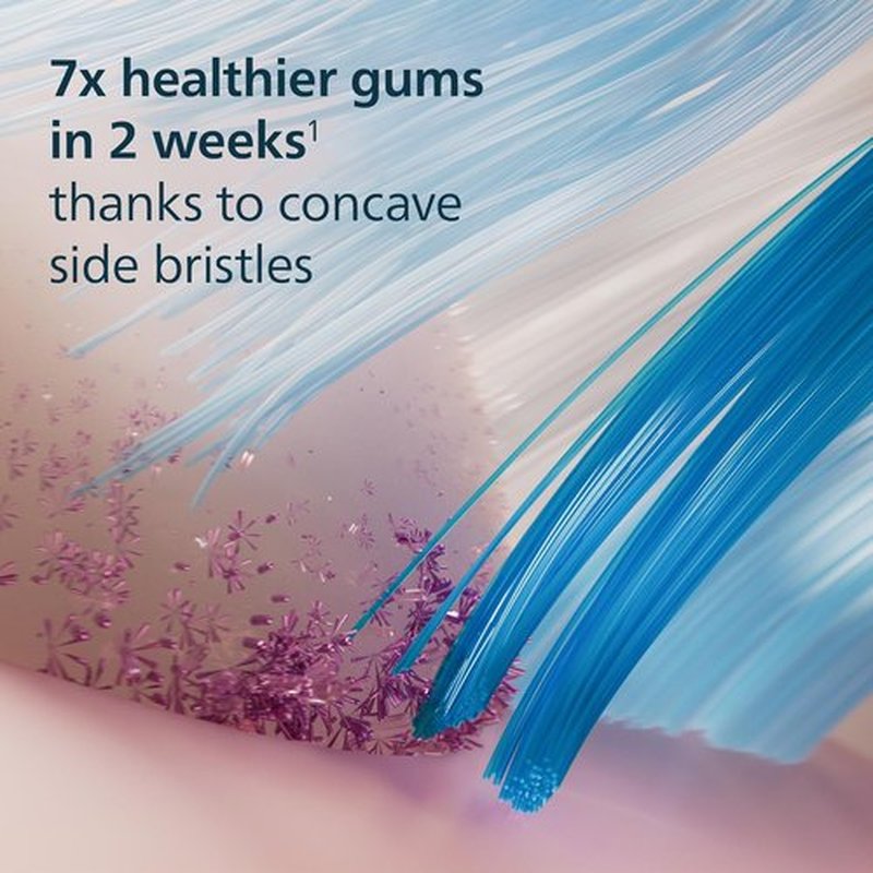 Philips Sonicare G3 Replacement Electric Toothbrush Heads - Plaque Control & Gum Care, 2-Pack, Black, HX9052/95