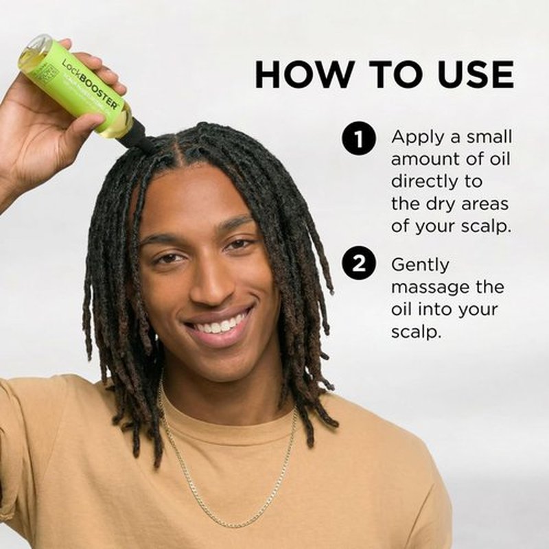 Style Factor LockBOOSTER Scalp Moisturizing Oil – Lightweight Hydration with Peppermint & Tea Tree Oil for revitalizing Braids, Locs & Twists – Soothes, Nourishes and Supports Scalp Care – 4 oz