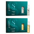 ALFAPARF MILANO Semi Di Lino Hair Repair Set | SOS Emergency Oil & Lotion for Damaged Hair - Adds Shine & Softness