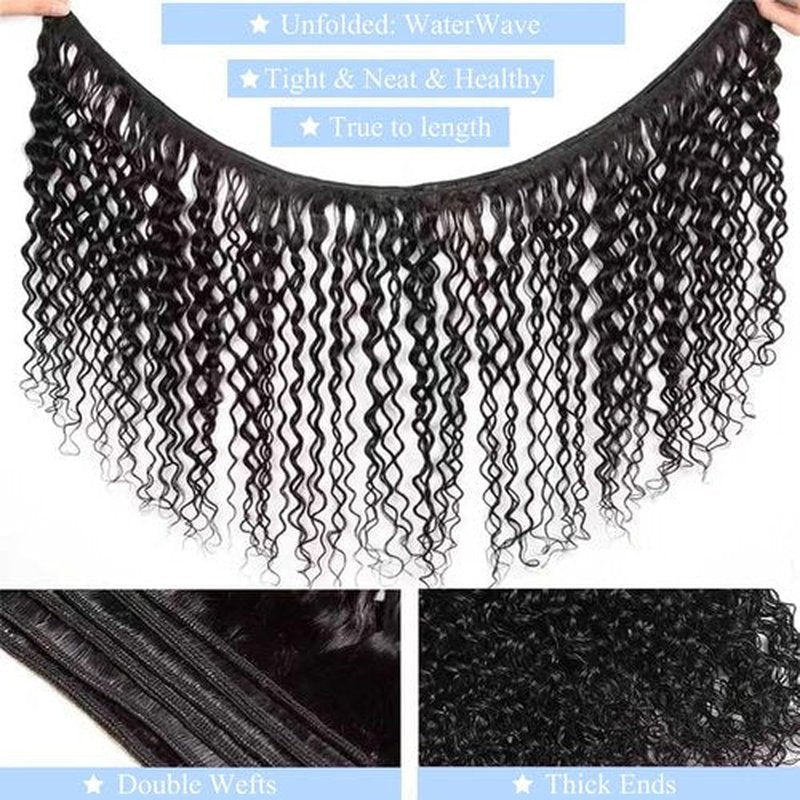 12A Human Hair Bundles 14 16 18 Inch Curly Bundles Human Hair 100% Unprocessed Brazilian Virgin Hair 3 Bundles Human Hair Extensions Quick Weave