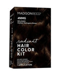 Madison Reed Radiant Hair Color Kit - 4NMG Darkest Chocolate Brown with Warm Mahogany Tones | PPD-Free, Ammonia-Free Permanent Dye, 1 Pack