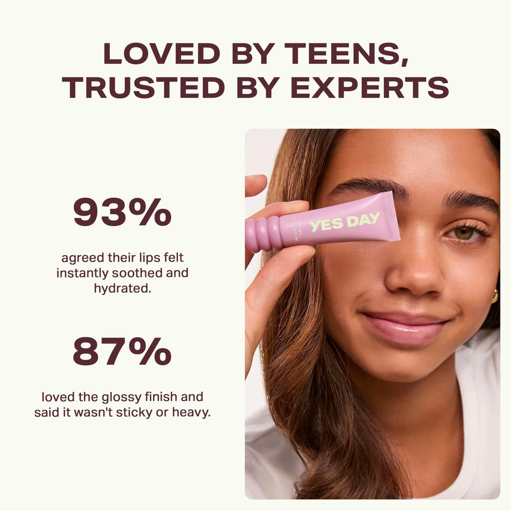 YES DAY Lip Sweetie Hydrating Lip Mask for Teens (Vanilla Glaze) – Day or Overnight Lip Mask for Teens & Ages 10 Up, with Pomegranate & Vitamin E (10g)