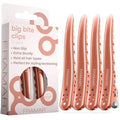 Framar Pink Hair Clips For Styling – Professional Metal Hair Clips For Women Styling, Metal Clips For Hair, Hair Styling Clips, Extra Strong With No Slip - 4 Pack Rose Gold