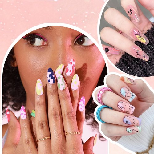 Sunnydeer 12 Colors 0.5mm Nail Polish Pens, Nail Paint Pens, Nail Pens for Kids, DIY Design & Home Craft(Colorful)