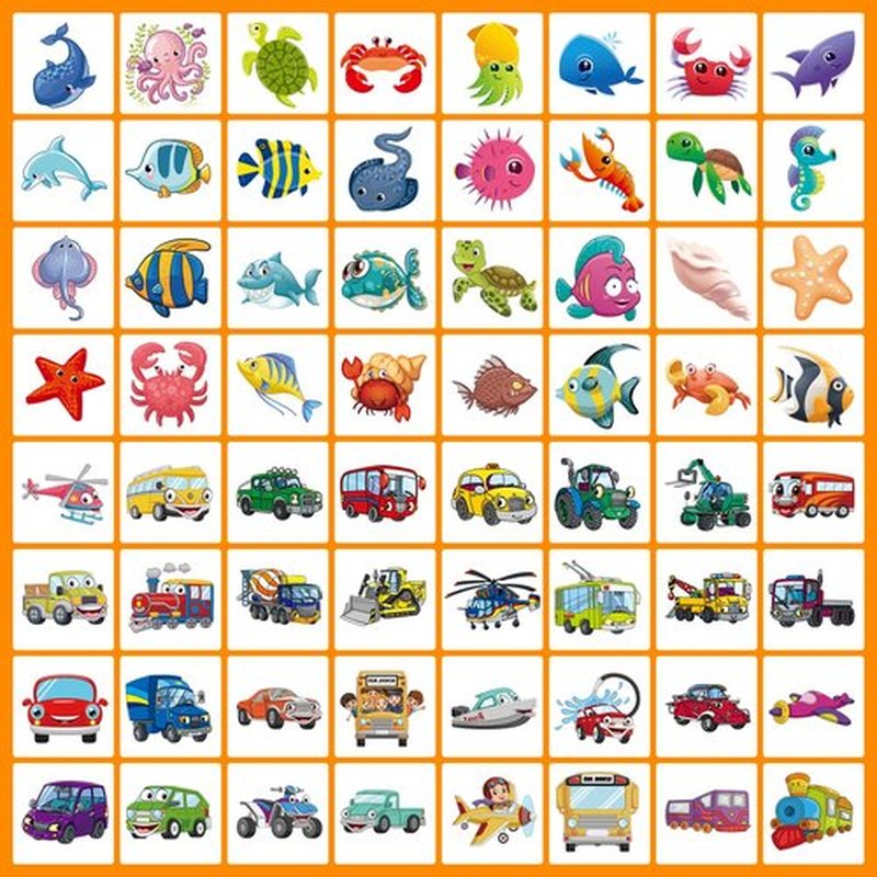 Individual Temporary Tattoos for Kids - 408 Pieces | Animals、Dinosaurs、Vehicles | Tattoos Stickers for Boys | Goody Bag Favor for Parties | Non-toxic、Skin-Safe*、Cosmetic-Grade