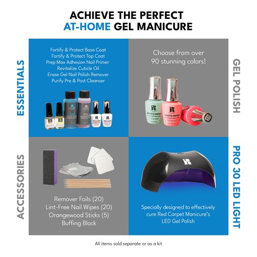 RC Red Carpet Manicure F&P Super Shine Top Coat – High-Gloss Gel Top Coat with Vitamin A & Biotin for Long-Lasting Shine & Durability – Quick Dry, Perfect for Professional & At-Home Use, 0.3 Ounce.