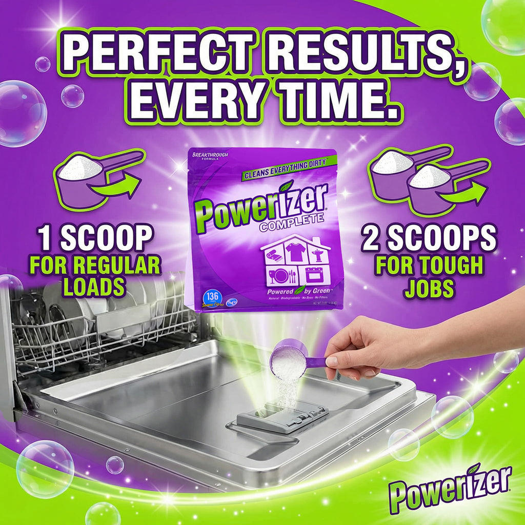 Powerizer Complete - Non Toxic Laundry & Dishwasher Detergent Powder 3lb