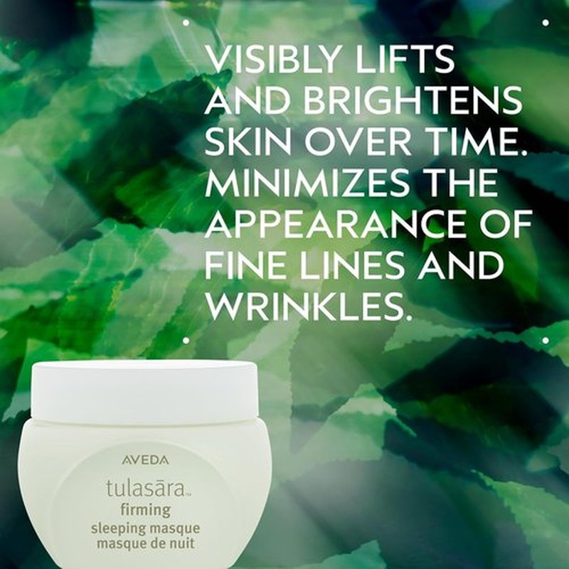 Aveda Tulasara Firming Sleeping Masque - Moisturizing Overnight Face Mask with Vitamin C & Peptides, 1.7 Fl Oz