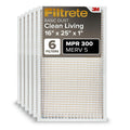 Filtrete 16x25x1 Air Filter MERV 5, 6-Pack AC Furnace HVAC, MPR 300 Basic Dust Defense, Pleated Electrostatic, Removes Lint