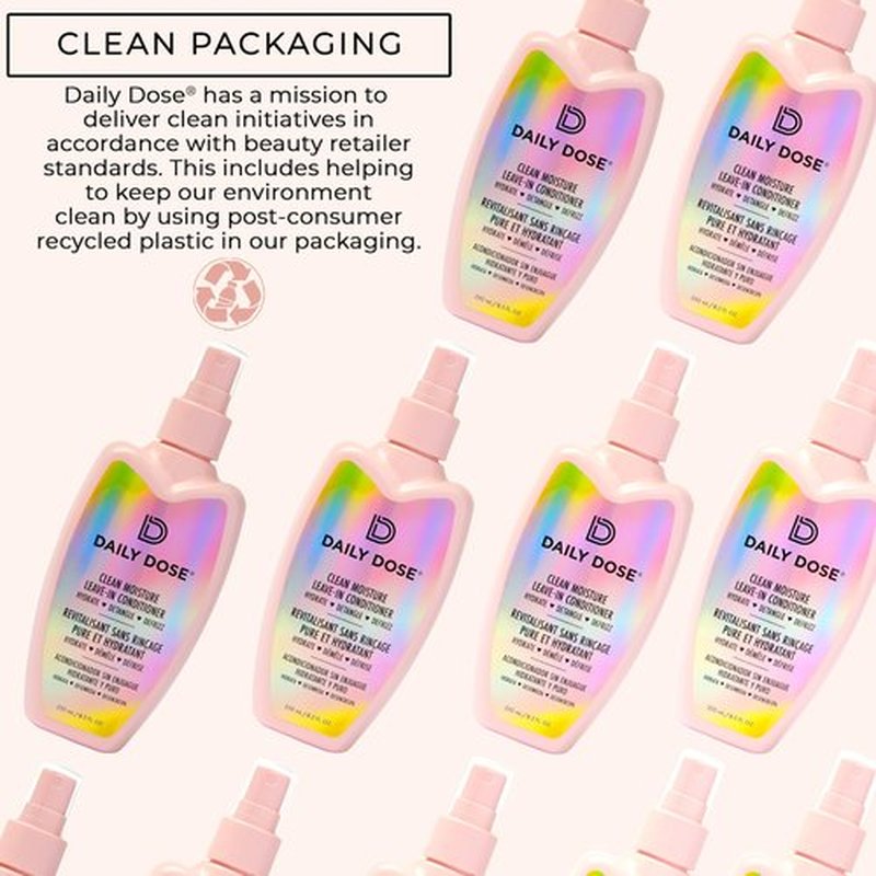 DAILY DOSE Award-Winning Leave-In Conditioner (8.5oz + 2oz Duo) Hair Detangler Spray (Award Winning), Paraben Free, Phthalates Free, Cruelty Free, Vegan