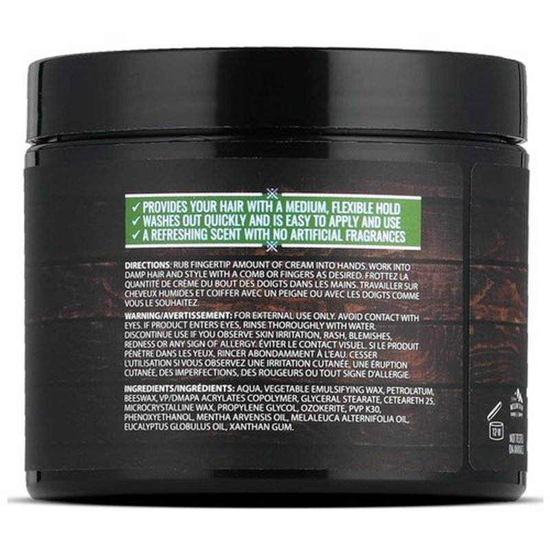 Skiennix Men’s Fiber Hair Cream - Classic Styling with Medium Hold & Shine - 4 oz | All Hair Types