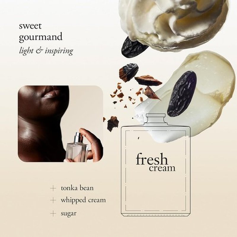 Philosophy Fresh Cream Eau De Toilette - Sweet & Captivating Women's Perfume - Long-Lasting Vanilla & Tonka Bean Notes