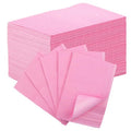 SWeien 50PCS Disposable Nail Mats, Foldable Nail Paper Towels, 13"x18" Table Acrylic Nail Practice Sheet, 3 Ply Waterproof Clean Nail Table Mat for Salon, Manicure Tattoo, Nail Art Accessories (Pink)