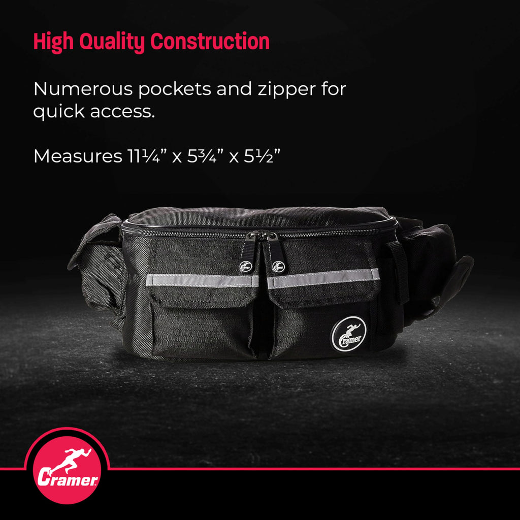 Cramer Deluxe Fanny Pack for Athletic Trainers, Lightweight With Quick Access Pockets, Empty, Waist Bag With Quick Access Pockets,Carries Essential Supplies, Including Tape and Scissors, 1 Count