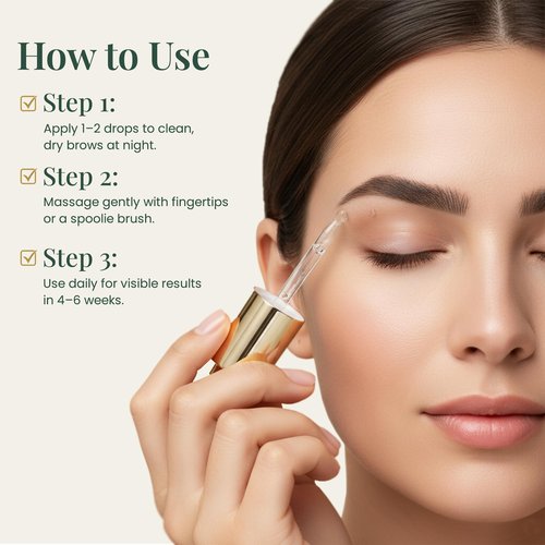E'Luxxe SilkBrow Eyebrow Growth & Conditioning Elixir - Castor Oil for Eyebrows with Apricot Oil, Biotin & Silk Proteins - Brow Aftercare - Post-Lamination Care (15ml)