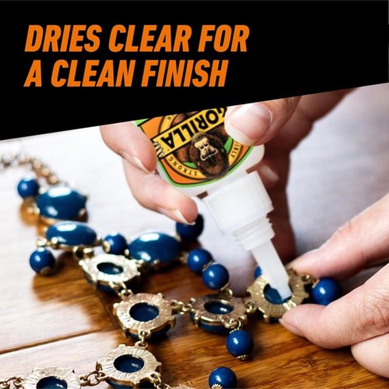 Gorilla Super Glue Gel XL - Fast-Setting Clear Adhesive with No-Drip Control | 25g for Precise Repairs