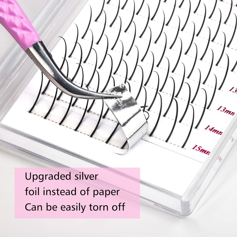 VEYES INC Spikes Lash Extensions, Premium Eyelashes Tray, Professional Supplies for Lash Techs 0.07D Curl 8-16mm Mixed Length Matte Black