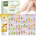 VESPRO 100 Pack Mini Body Lotion Gift Bulk for Dry Skin, Body Moisturizer Travel Lotion Bulk Gift for Women, Valentines Day Gifts Bulk Thank You Gifts, Spa Gifts, Teacher Gifts, Bulk Gifts for Women