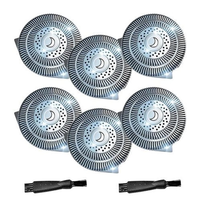 Philips Norelco HQ9 Replacement Shaver Heads - 6 Pack Compatible Blades for Electric Shavers