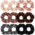 Whaline 12 Pack Hair Scrunchies Velvet Scrunchy Elastic Hair Bands for Women Hair Accessories (6 Coco Colors)