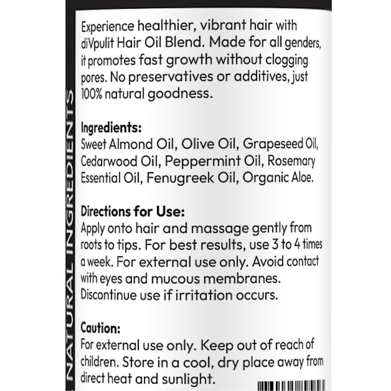 STOP BN BALD - Natural Hair Oil Blend with Organic Aloe for All Hair Types – Lightweight Scalp & Hair Moisturizer – Adds Shine, Softness & Manageability – For Men & Women