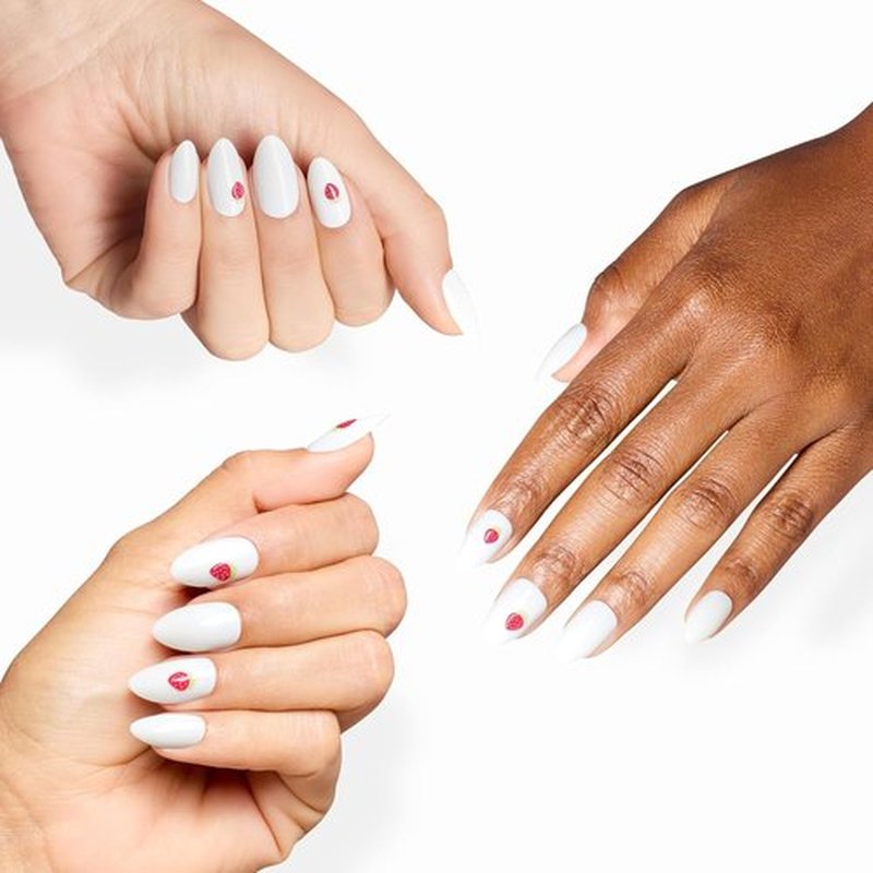 OPI On Point Press On Nails - Short Round, Squoval & Almond Styles | 30 Count with Glue | Long Lasting & Reusable