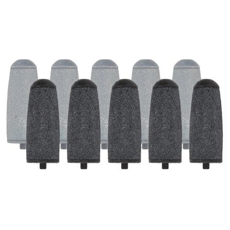 Replacement Roller Head,Electric Foot Grinder Replacement Head,5pcs Coarse and 5pcs Fine Refill Heads,Foot File Accessory for Callus Remover(Black, Grey)