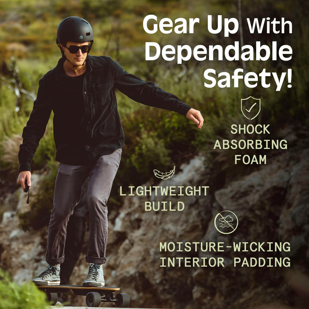 Retrospec Dakota Bicycle / Skateboard Helmet for Adults - Commuter, Bike, Skate, Scooter, Longboard & Incline Skating - Highly Protective & Premium Ventilation- Large- Matte Black