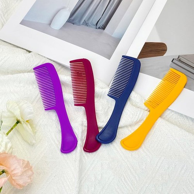 Combs Bulk Individually Wrapped Pocket Travel Hair Combs for Women, Men and Kids, Bulk Comb for Homeless Hotel Shelter Home Charity(purple, raspberry, yellow, blue, Pack of 100)