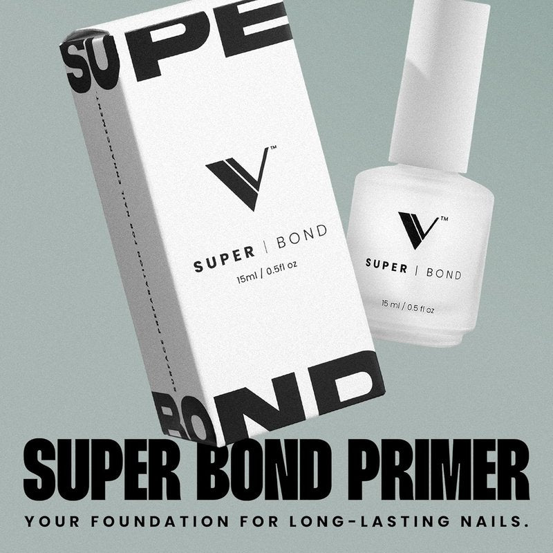 V Beauty Pure Super Bond Nail Primer - Long-Lasting, Low-Odor Formula for Gel & Acrylic Nails | 15 ml