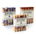 Zum Indigo Wild Goat's Milk Soap Bar - Nourishing Essential Oil Soap for Hands & Body - 3 oz - Frankincense Blend (3 Pack)