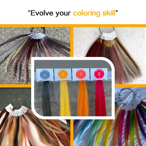 RINBOOOL Hair Swatches for Testing Color, Light Grey, Real Natural Human Hair, 30 Strands per Pack, 8 Inch