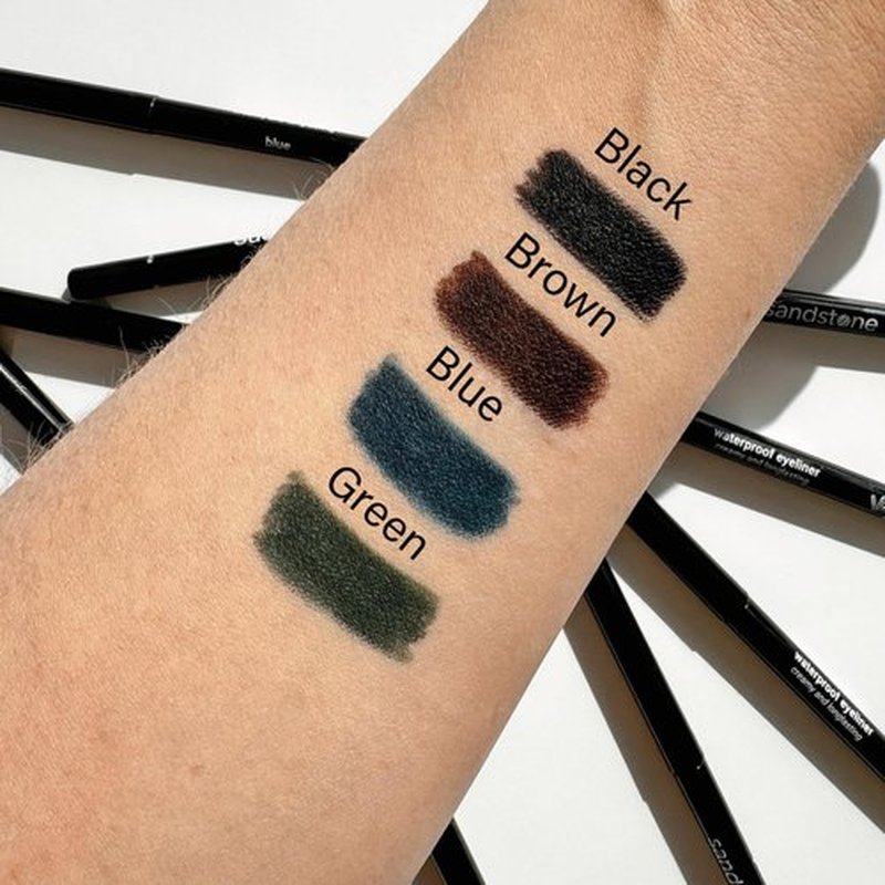 Sandstone Scandinavia Waterproof Eyeliner Pencil – Hypoallergenic & Vegan – Smudge-Proof Gel Formula – For Sensitive Eyes – Black