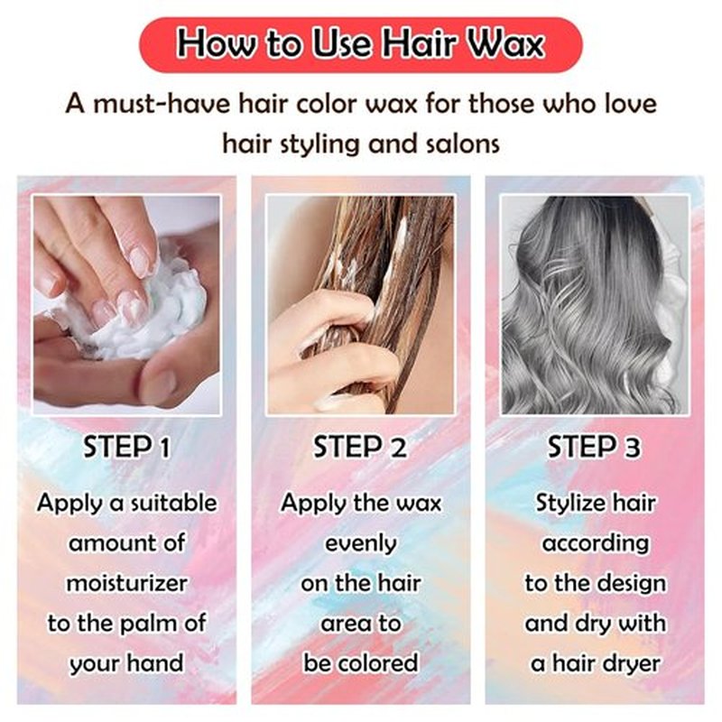 Skiennix Temporary Hair Color Wax - Instant Hair Dye for Festivals & Parties | 6 Vibrant Colors